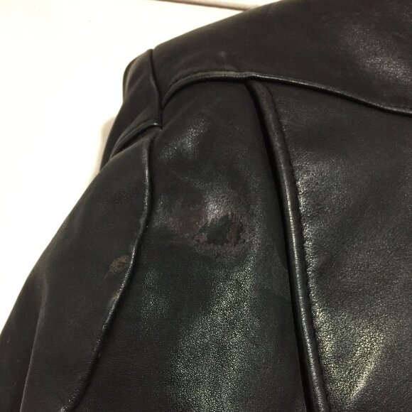 VINTAGE CUSTOM LEATHER MOTO JACKETS SIZE S - Picture 8 of 10